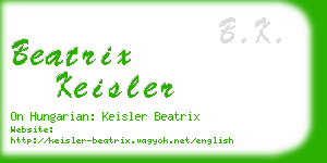 beatrix keisler business card